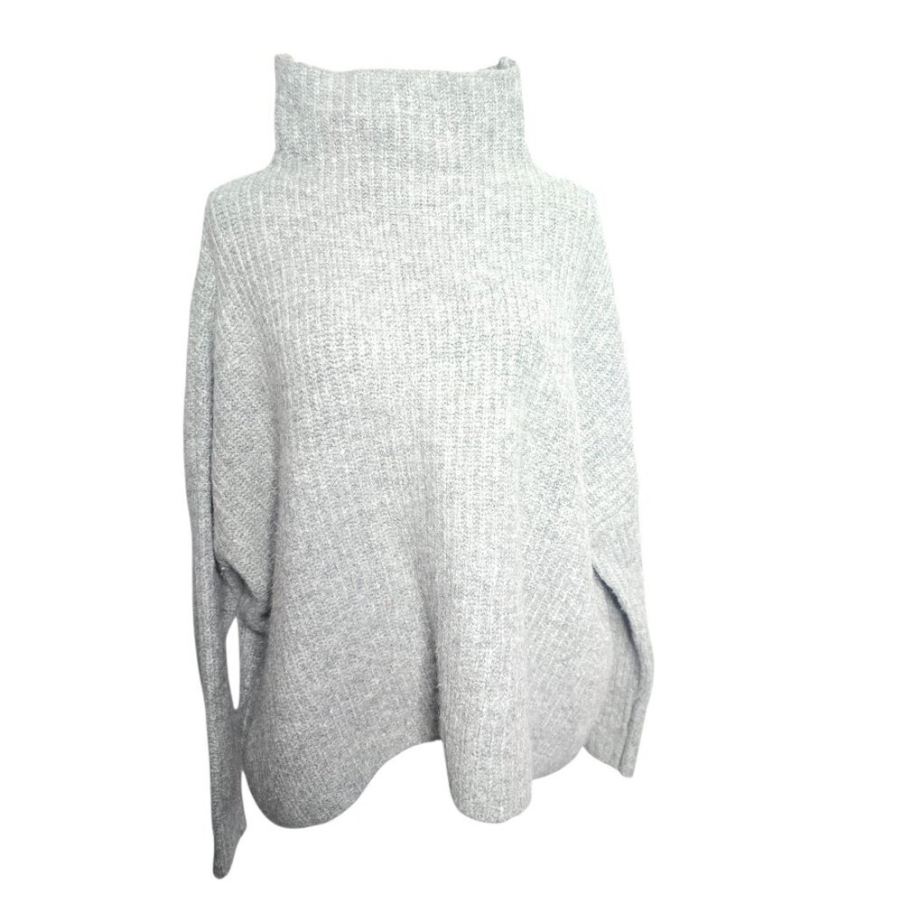 L.O.G.G. H&M Grey Knit Oversized High Neck Sweater Wool Alpaca Large